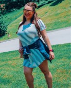 4. white striped amazon tshirt dress